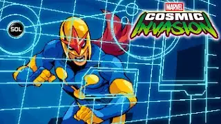 Комната симуляции пролога Новы и Филы-Велл - Космическое вторжение Marvel