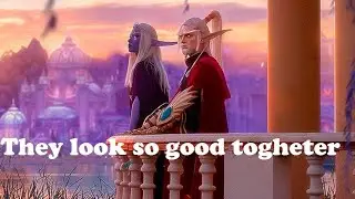 Lor'themar and Thalyssra romantic scene