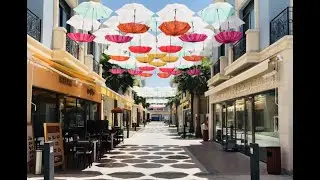 The walk at Al Seef Village ( The Owl Cafe - Boomah Cafe )