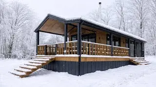 Модульний каркасний будинок з дерева🏡