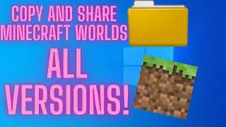 How to COPY and SHARE your Minecraft Java edition worlds, ALL VERSIONS.
