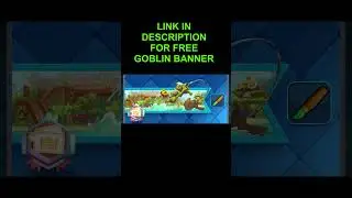 FREE GOBLIN BANNER (LINK IN DESCRIPTION) #clashroyale #shorts