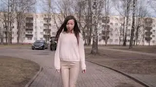 Beige Leather Leggings & Nude Platform Heels - 13miss_hell69