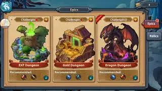 GOLD DUNGEON Gameplay in Epics in RUNELORDS ARENA