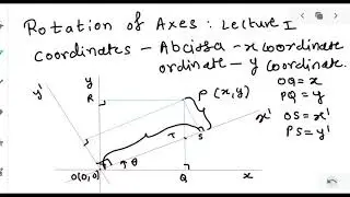 Rotation of Axes | Coordinate Geometry | New x and y coordinates | Detailed explanation with trick