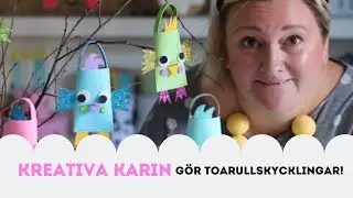 PÅSKPYSSEL! Kreativa Karin gör påskkycklingar av toalettpappersrullar