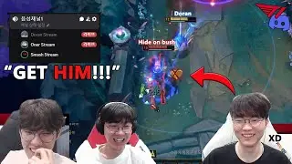Oner, Doran and Smash All In a Discord Call Trying to Take Faker Down!