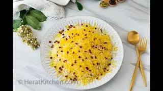 HOW TO MAKE WHITE RICE - AFGHAN CHALLOW WITH SAFFRON AND ZERESHK (BARBERRY)