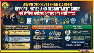 👉 AWPO Jobs Jan 2026 🚨 | Latest Ex-Servicemen Job Openings | SAINIK SQUAD
