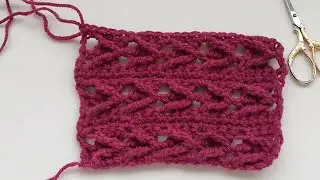 Arrow stitch crochet easy tutorial CrochetNuts