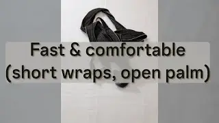 How to wrap your hands with short wraps for training - Open palm method