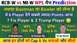 RCB-W vs MI-W, MI-W vs RCB-W, WPL 2026 RCB-W vs MI-W, RCB-W vs MI-W Dream11, MI-W vs RCB-W Dream11