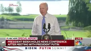Biden's ludicrous remarks on Russia-China relations at the Summit in Geneva (June 2021) - NBC News