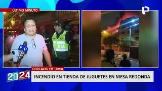 Cercado de Lima: incendio de grandes proporciones se registra en galería de Mesa Redonda