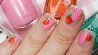 Abstract Orange Nails | Fruit Nail Art | Easy Summer Nail Idea