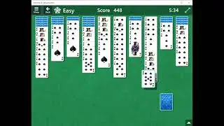 Microsoft Solitaire Collection - Spider - Easy [Windows 10 Longplay]