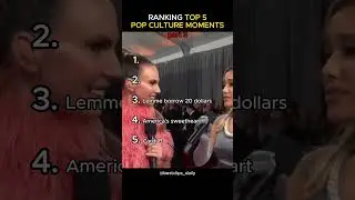 BEST POP CULTURE MOMENTS TOP 5  #funny #ranked #viral