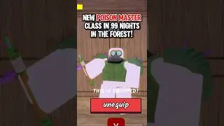 NEW Poison Master Class in 99 Nights in the Forest IS OP!! #roblox