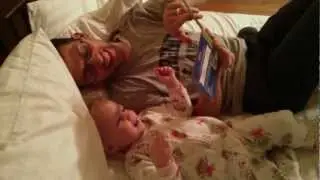 Gwen reads the alphabet