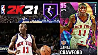 PINK DIAMOND JAMAL CRAWFORD GAMEPLAY.! NBA2K21 MYTEAM