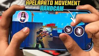 MOBILE APELAPATO 1 VS 4 MOVEMENT  HANDCAM | Movement Speed Trick | Apelapato Trick | Free Fire