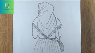 How to draw a hijab girl || pencil sketch || step by step drawing tutorial