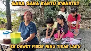 dawet mbok ninu gak laku gara2 kartu | Komedi Bocil