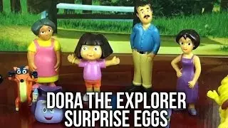 Dora the Explorer 12 Surprise Eggs | Dora Boots Swiper Benny Mami Papi Abuela Backpack Tico Isa...