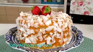 TORTA DE PLATANO Y COCO - CÓMO ME SANO