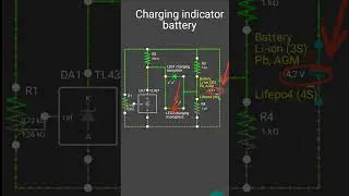 DIY Battery Charge Indicator on TL431 #indicators, #battery, #electronics