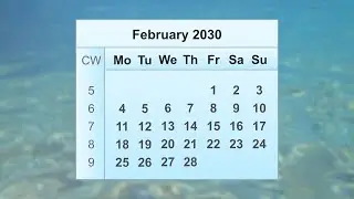 February 2030 Calendar
