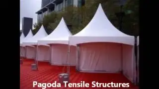 Tensile gazebo | tensile membrane structures | car parking tensile structure