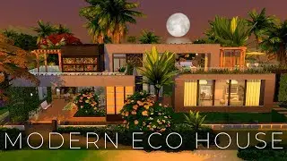 The Sims 4 Speed Build | MODERN ECO HOUSE | NOCC | Rebuilding Sulani