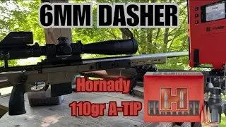 6MM Dasher, 110gr A-Tip, Varget
