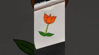 Easy Drawing Idea | Flower Drawing Craft @CraftBy_Simmo04 #shorts #short #trending #viral #art