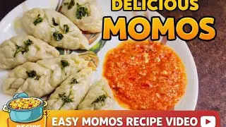 Ghar Par Street Style Veg Momo Recipe | Easy Momo at home #momorecipe #vegmomos 