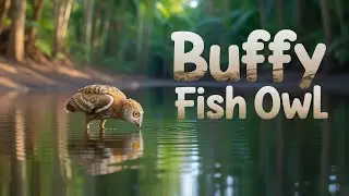 Playtime in the Wild: A Juvenile Buffy Fish Owl