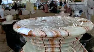 Columns Green Onyx fountain
