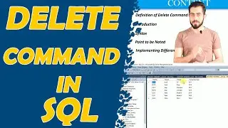 Delete command in sql -7 | The SQL Delete statement