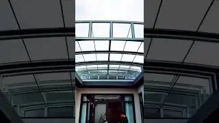 Atrium Retractable Sliding Glass Sunroom  #sunroom  #glasshouse