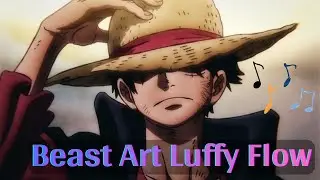 Monkey D. Luffy Gear 5 Artwork | Beast Art with Hemu | OP Anime Edit 🔥🎨| OP Rap Song &times; Anime Sketch