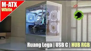 Rakit PC Pake Casing terbaru model panoramic, ruangnya lega dan banyak bonusnya | Gamemax Vista 2 MW