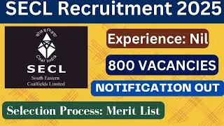 SECL Apprenticeship 2025| Coal India Recruitment 2025|
