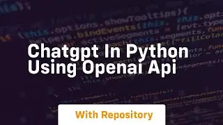 Chatgpt in python using openai api