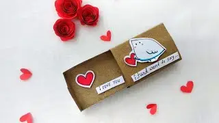Matchbox gift ideas | Hidden love note | Matchbox craft diy | Love box making |