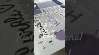 SATISFYING JOURNALING ✨ MOONLIGHT PURPLE JOURNAL #cutediy#asmr#art#journal#aesthetic#purple#moon#diy