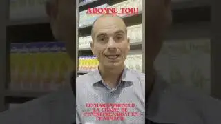 LePharmapreneur La chaine de l&rsquo;entreprenariat en pharmacie #entreprenariat #justice #pharmacie