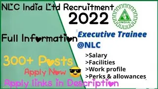 NLC India Executive trainee recruitment 2022 | NLC India Ltd Graduate executive trainee jobs vacancy