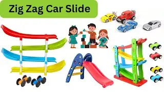 Zig Zag Car Slide, Play For Kids, DIY projects for kids  | @FunToyFactoryy | #trending #viral #toys