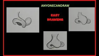 How to draw a cartoon Nose for kids|Basic drawing|Easy drawing| stepbystep. Anyone Can Draw